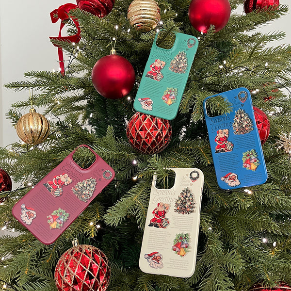 [Mademoment] Vintage Seasons Greetings Design Phone Case