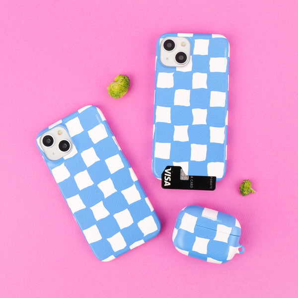 [THENINEMALL] Painting Checkerboard Hard Phone Case (2 types)