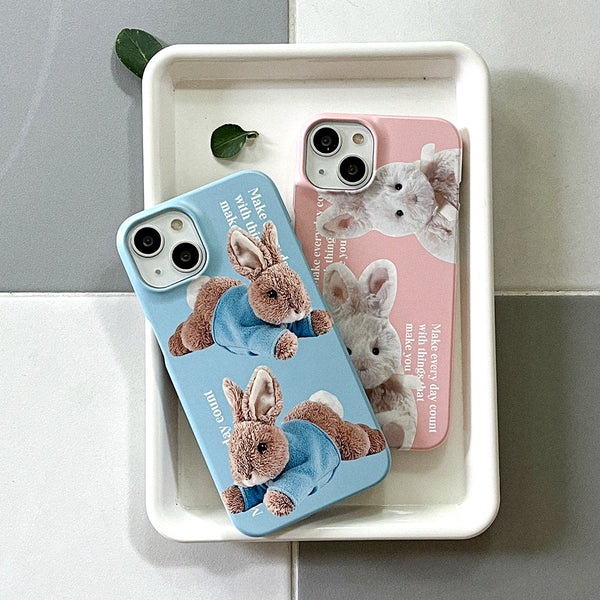 [Mademoment] Make Happy Bunny Design Phone Case