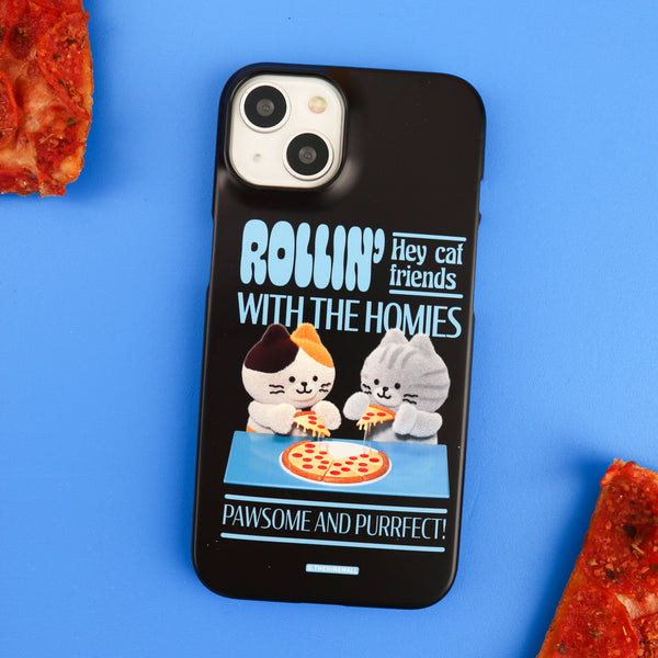 [THENINEMALL] Pizza Together Hard Phone Case (2 types)