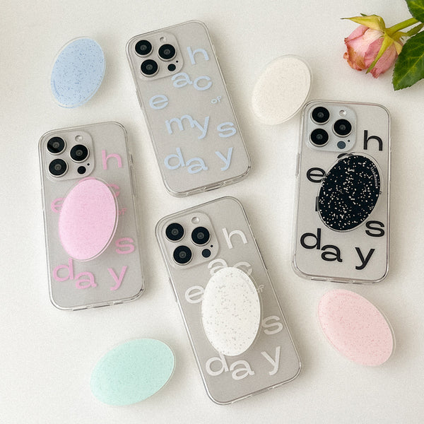 [Mademoment] Each Of Day Design Clear Phone Case (3 Types)