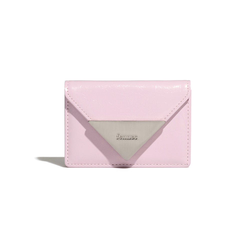 [Fennec] CRINKLE TRIANGLE ACCORDION POCKET - LIGHT PINK