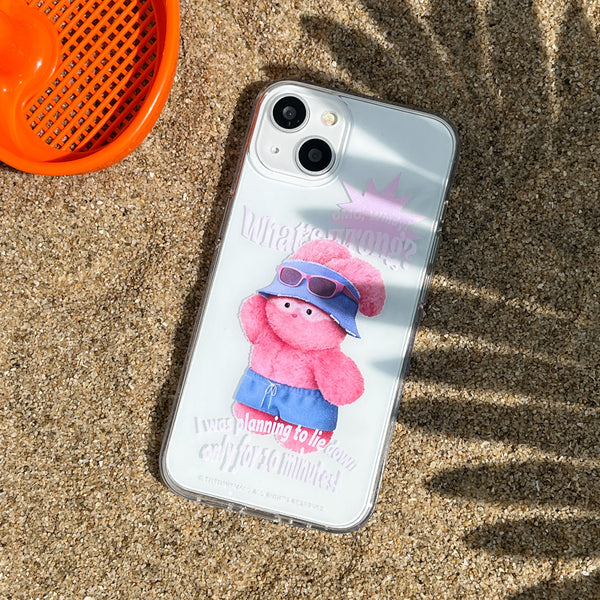 [THENINEMALL] Tanning Windy Clear Phone Case (3 types)