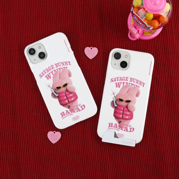 [THENINEMALL] Puffer Bad Windy Hard Phone Case (2 types)