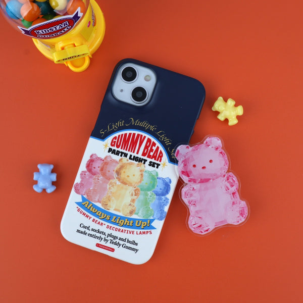 [THENINEMALL] Gummy Light Set Hard Phone Case (2 types)