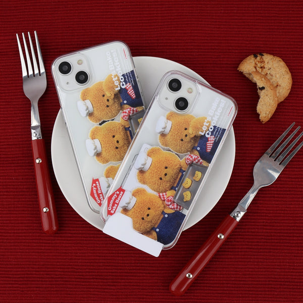 [THENINEMALL] Big Cookie Gummy Clear Phone Case (3 types)