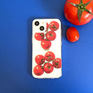 [Mademoment] Red Tomato Design Clear Phone Case (3 Types)