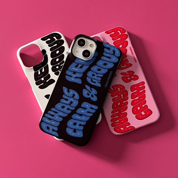 [THENINEMALL] Calm And Groovy Hard Phone Case (2 types)