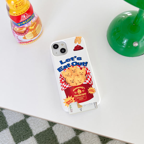 [THENINEMALL] Smile Gummy Fries Hard Phone Case (2 types)
