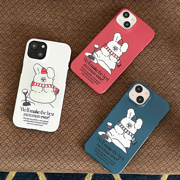 [Mademoment] Build Snowman Butty Design Phone Case