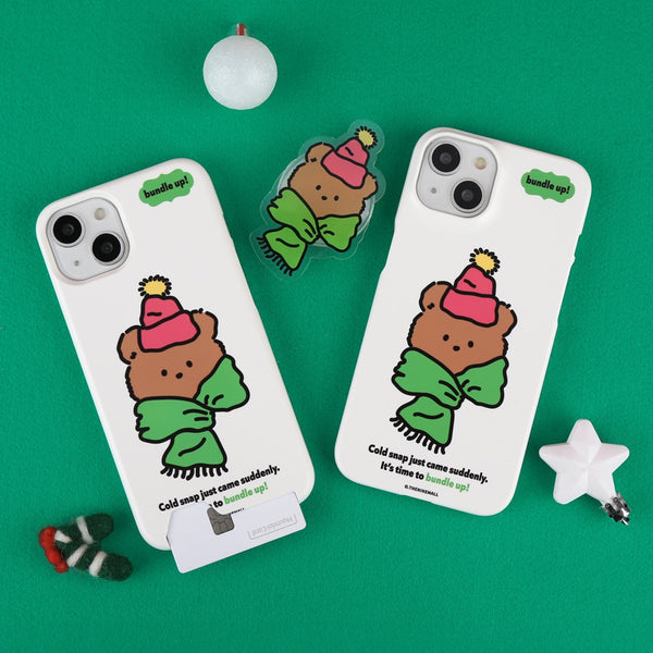 [THENINEMALL] Bundle Up Gummy Hard Phone Case (2 types)