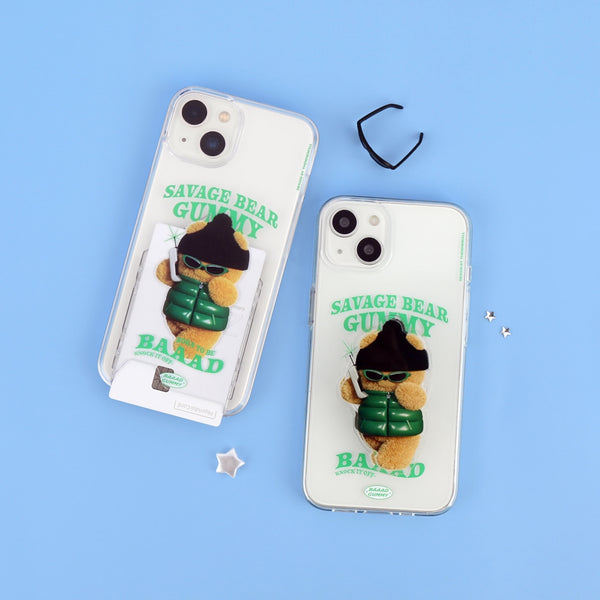 [THENINEMALL] Puffer Bad Gummy Clear Phone Case (3 types)