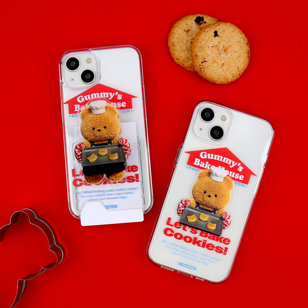 [THENINEMALL] Cookie Gummy Clear Phone Case (3 types)