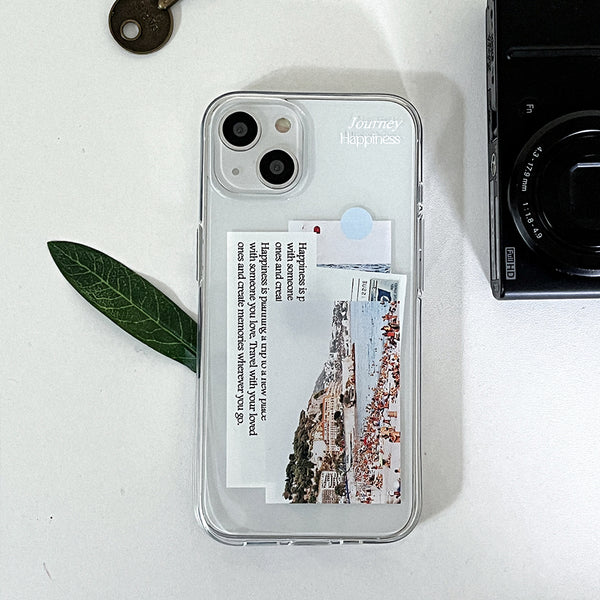 [Mademoment] Trip Sticker Design Clear Phone Case (3 Types)