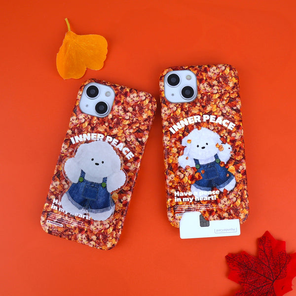 [THENINEMALL] Maple Inner Peace Ppokku Hard Phone Case (2 types)