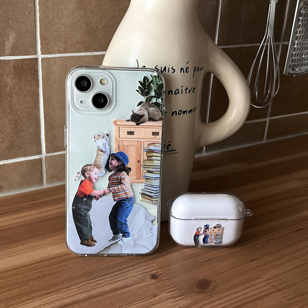 [Mademoment] Joyful Day Design Clear AirPods Case