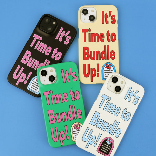 [THENINEMALL] Time To Bundle Up Hard Phone Case (2 types)