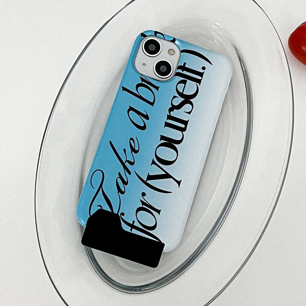 [Mademoment] Take A Break Design Phone Case