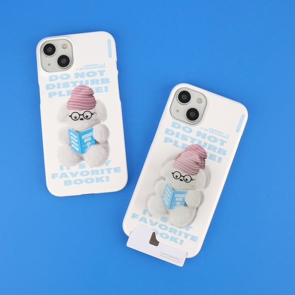 [THENINEMALL] Do Not Disturb Puppy Hard Phone Case (2 types)