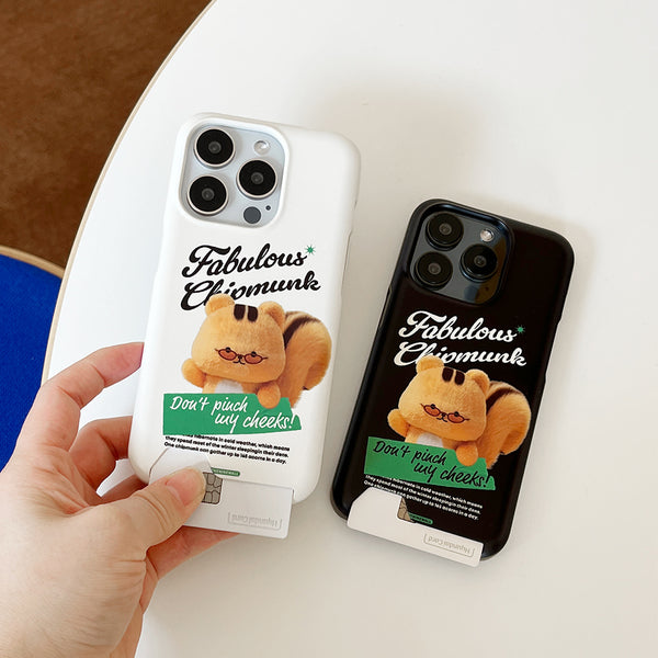 [THENINEMALL] Fabulous Chipmunk Hard Phone Case (2 types)