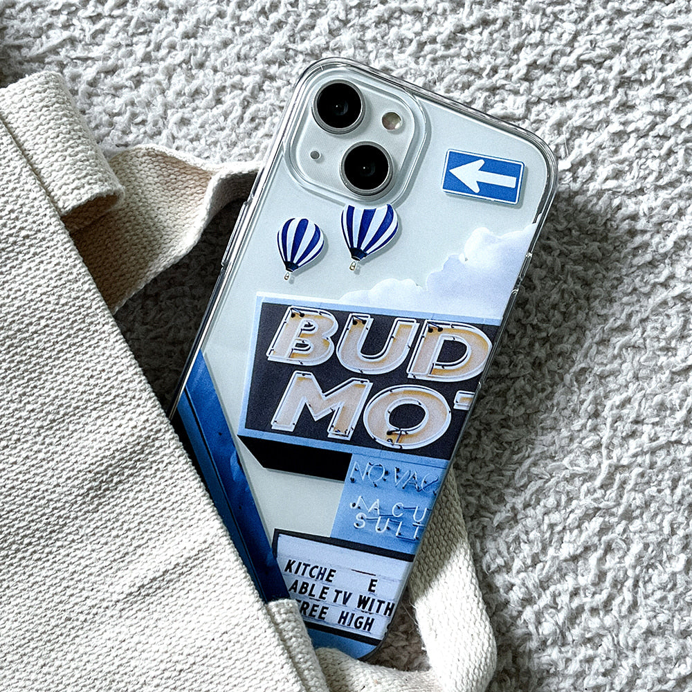 [Mademoment] Go On Trip Design Clear Phone Case (3 Types)