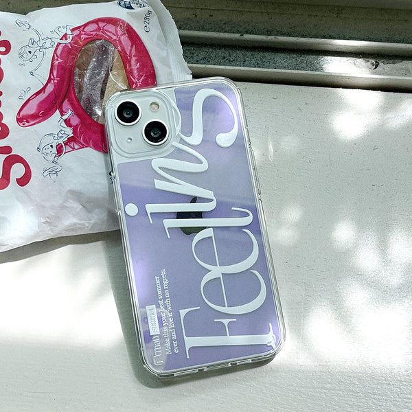 [Mademoment] That Summer Lettering Design Glossy Mirror Phone Case