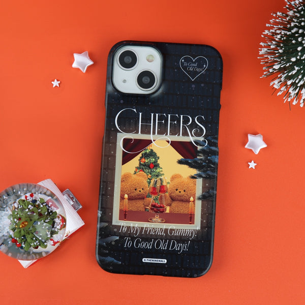 [THENINEMALL] Cheers Gummy Hard Phone Case (2 types)