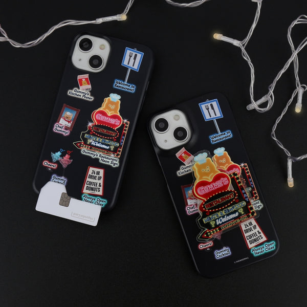 [THENINEMALL] Gummys Restaurant Hard Phone Case (2 types)