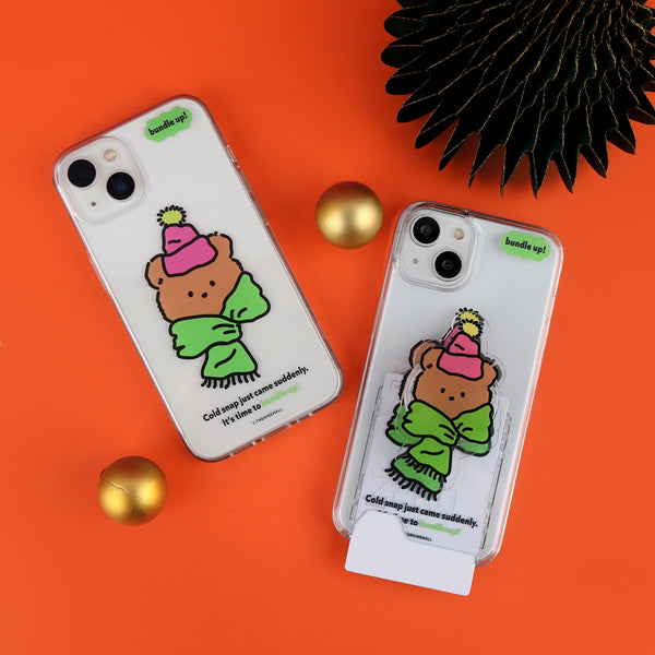 [THENINEMALL] Bundle Up Gummy Clear Phone Case (3 types)