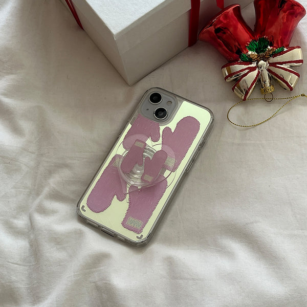 [Mademoment] Keep Warm Mittens Design Glossy Mirror Phone