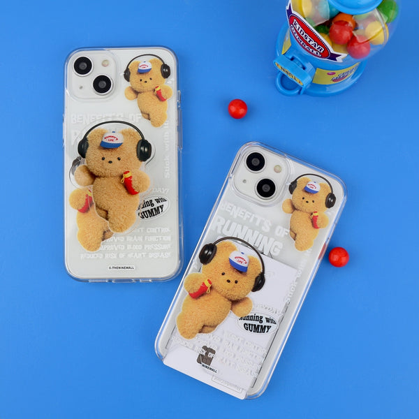 [THENINEMALL] Running Gummy Clear Phone Case (3 types)