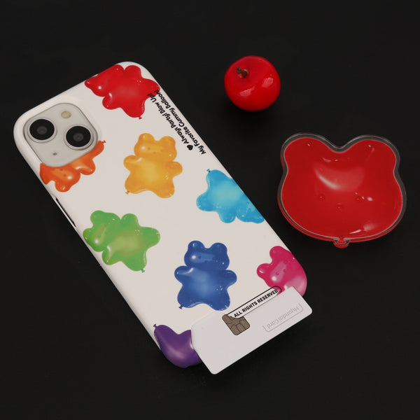 [THENINEMALL] Rainbow Gummy Balloon Hard Phone Case (2 types)