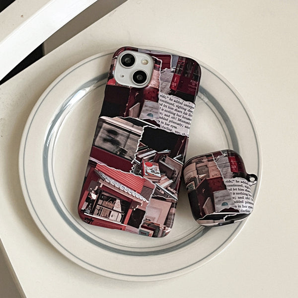 [Mademoment] Collage Vintage Store Design AirPods Case