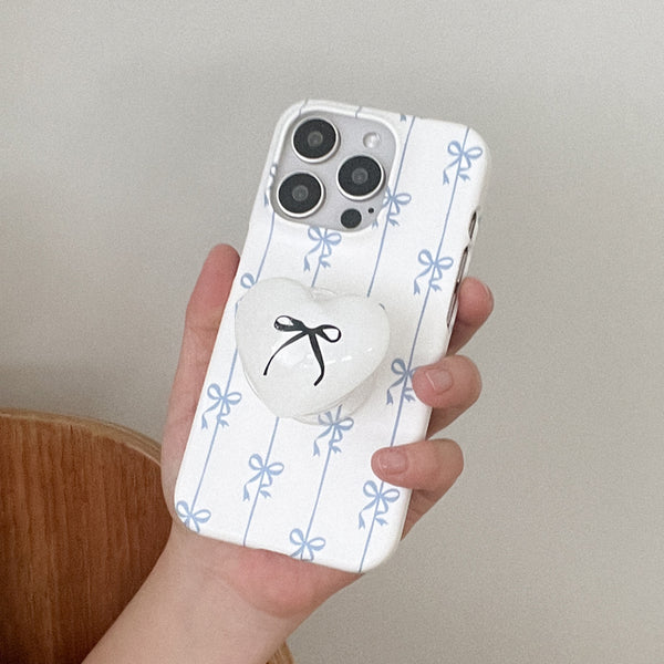 [Mademoment] Line Ribbon Pattern Design Phone Case