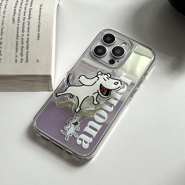 [Mademoment] Another Dog Design Glossy Mirror Phone Case