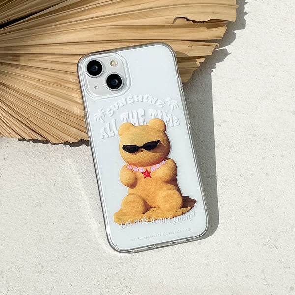 [THENINEMALL] Sand Gummy Clear Phone Case (3 types)