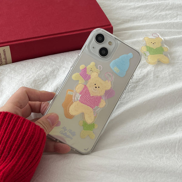 [Mademoment] My Fluffy Collection Design Glossy Mirror Phone