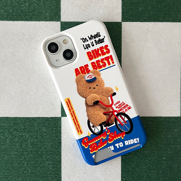 [THENINEMALL] Gummys Bike Shop Hard Phone Case (2 types)