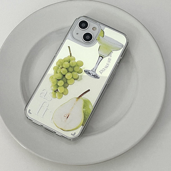 [Mademoment] Sweet Fruits Design Glossy Mirror Phone Case