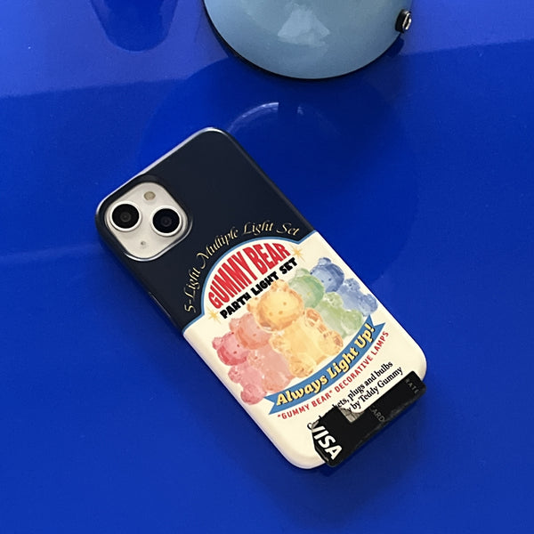 [THENINEMALL] Gummy Light Set Hard Phone Case (2 types)