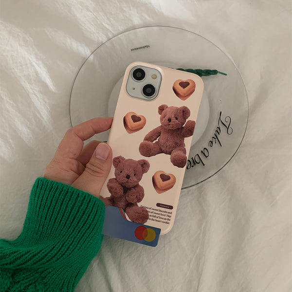 [Mademoment] Pattern Sweet Some Teddy Design Phone Case