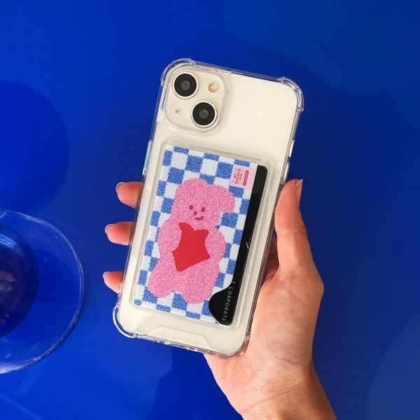 [THENINEMALL] Windy Checkerboard Rug Clear Phone Case (1 type)