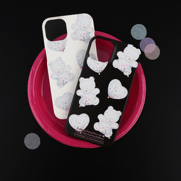 [THENINEMALL] White Gummy Balloon Hard Phone Case (2 types)