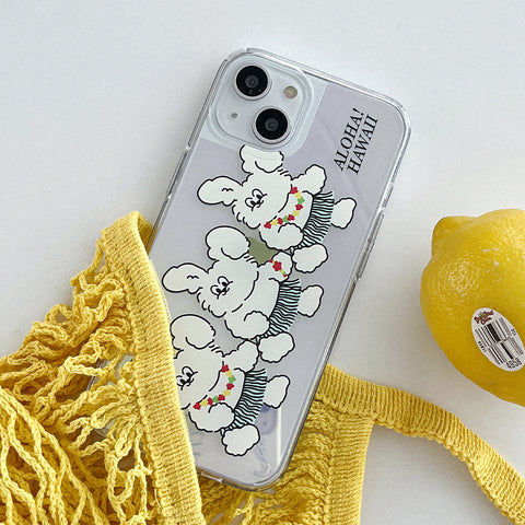 [Mademoment] Aloha Butty Design Glossy Mirror Phone Case