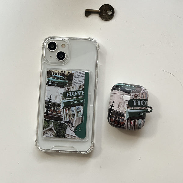 [Mademoment] Collage Hotel Design Clear Phone Case (1 Type)