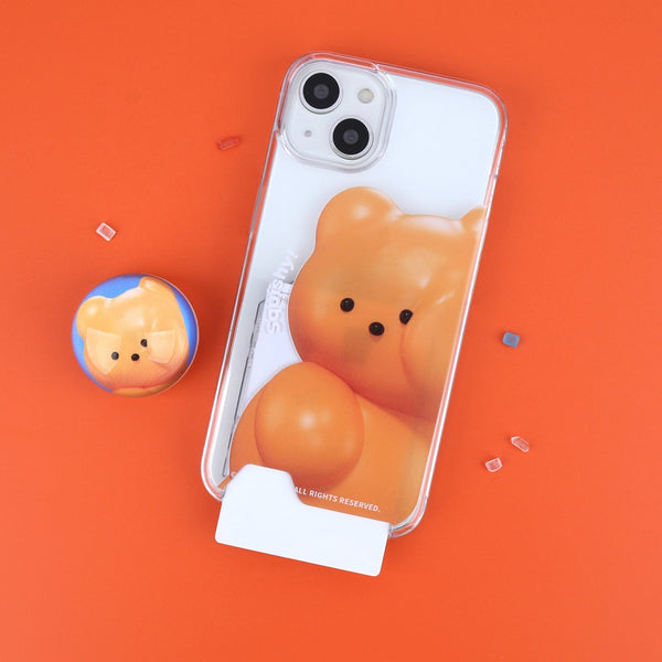 [THENINEMALL] Gummy Squishy Clear Phone Case (3 types)