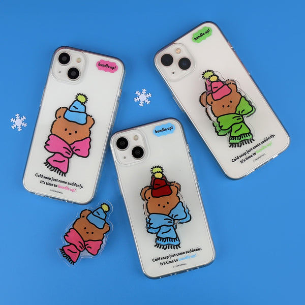 [THENINEMALL] Bundle Up Gummy Clear Phone Case (3 types)