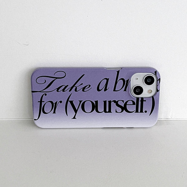 [Mademoment] Take A Break Design Phone Case