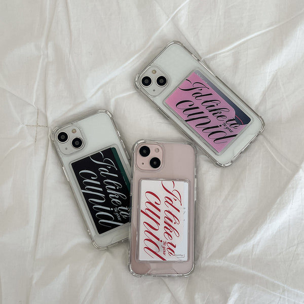 [Mademoment] Your Cupid Design Clear Phone Case (4 Types)