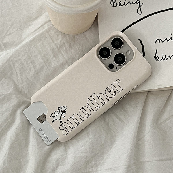 [Mademoment] Another Dog Line Design Phone Case